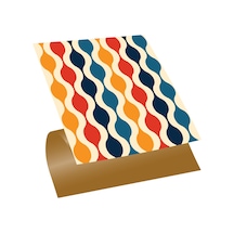 Tink KENDİNDEN YAPIŞKANLI RENKLİ DALGA DESENLİ PVC KARO 30X30 CM