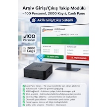 Arşiv Giriş/çıkış Takip Modülü 100 Personel, 2000 Kayıt, Canlı Pano