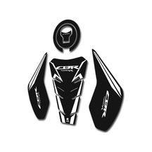 Hades Honda Cbr500r Uyumlu Tank Pad Seti Siyah Beyaz Depo Koruma
