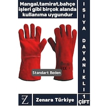 Dayanıklı Kaynak Yangın Mangal Tamir İş Su Geçirmez Yüksek Isıya Dayanıklı Çok Amaçlı Deri Eldiven