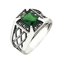 Taja Erkek Yüzük Gümüş 925 Markazit Taşlı 42569