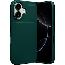 Apple Uyumlu iPhone 17 Auto Focus Karbon Kapak Yeşil