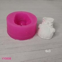 Yy0608 Örgülü Çocuk Çorabı Silikon Kalıp
