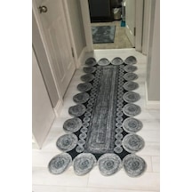 Yolluk Halı Kaymaz Tabanlı Yıkanabilir Yolluk 59 Çok Renkli