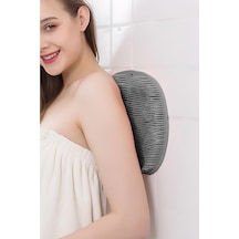 Pratik Silikon Vantuzlu Banyo Masaj Pedi Sırt Ayak Kesesi Yıkama Aleti Sırt Lifi Ayak Matı