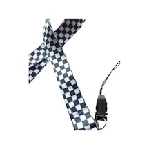 Kart Askı Ipi, Yaka Askı Ipi, Boyun Askı - 2 Cm Dama