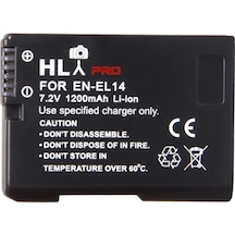 Nikon D3200 için En-El14 Enel14 Batarya