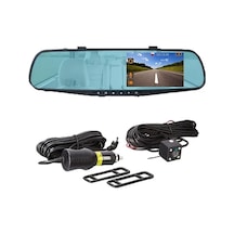 Dashanshop 4.5 İnches Black 4.5 Black Model Çift Kayıt Gece Görüşlü Hd Araç Kamerası Ön Arka Kayıt Döngü Kayıt Tüm Araçlar İçin