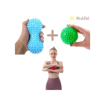 Kas Gevşetici - Dikenli Duyu Uyarıcı El Ayak Sırt Vücut Egzersiz Topu 2 Adet Massage / Exercise Ball Karışık
