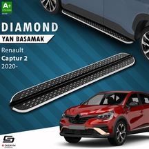 S-dizayn Renault Captur 2 Diamond Krom Yan Basamak 183 Cm 2020 Üzeri A+ Kalite