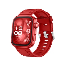 Newface Huawei Fit 4 Nova Silikon Kordon - Kırmızı