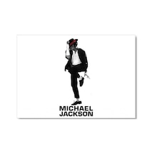 Cakasepetim Michael Jackson Beyaz Arkaplan Ahşap Mdf Tablo