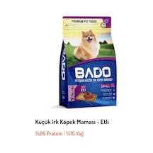 Bado Sığır Etli Küçük Irk Yetişkin Köpek Maması 2250 G