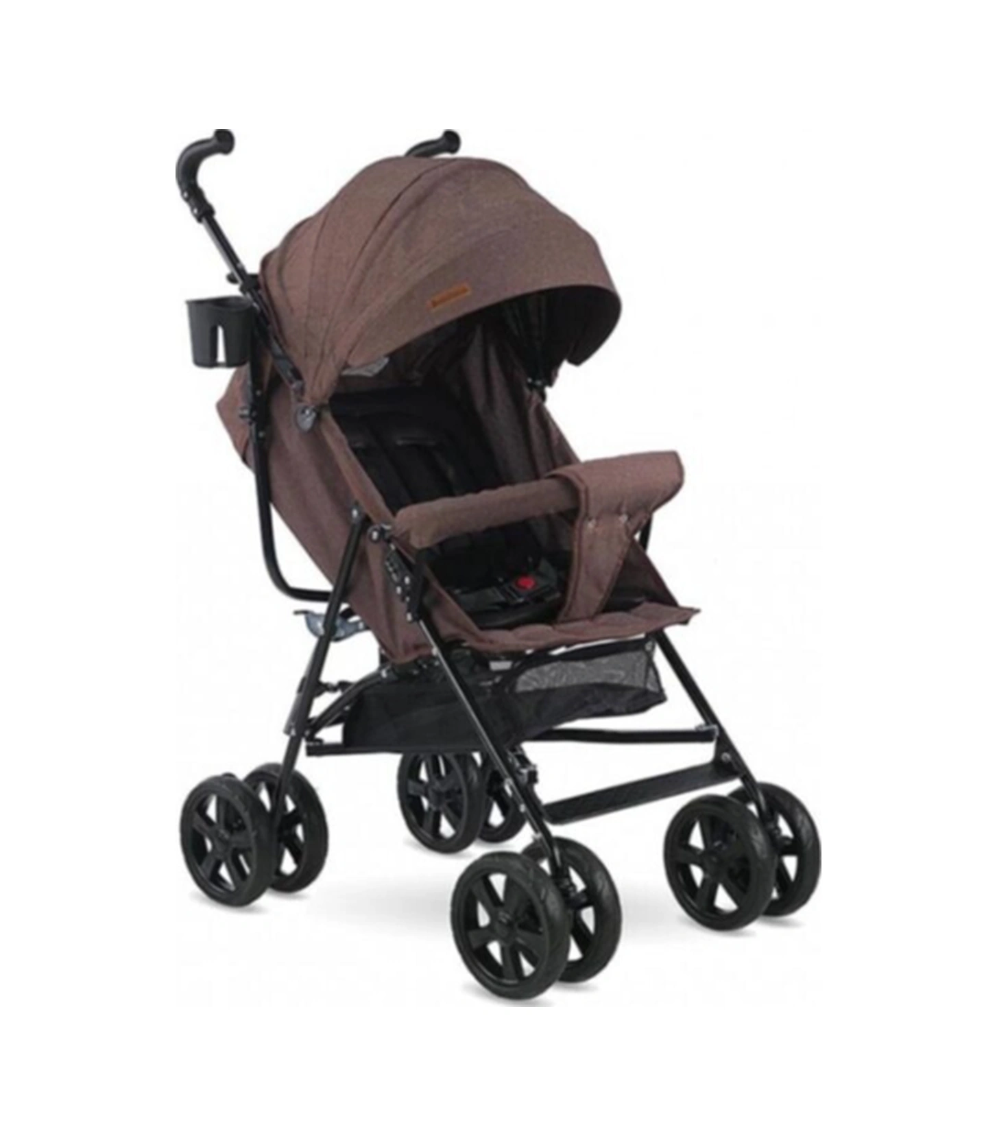 Sa-7 Tam Yatarlı Baston Bebek Arabası Kahve