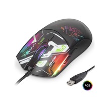 Gaming Mouse 7200 Dpi Rgb Geometrik Desenli - Siyah G306b