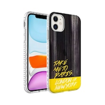 Apple Uyumlu iPhone 12 Airbag Kenarlı Renkli Desenli Silikon Zore Elegans Kapak