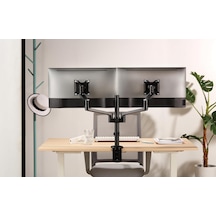 Monitör Tutucu Eğilebilir Döndürülebilir Kablo Kılavuzlu Ergonomi