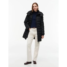 Tommy Hilfiger Kadın Marka Logolu Günlük Kullanıma Uygun Siyah Mont Ww0ww51111 Bds