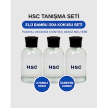 Bambu Oda Kokusu Seti 3'lü Set Pudra, Akdeniz Esintisi & Deniz Meltemi 100 Ml X 3 Bebek Pudrası