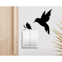 Bk Home Kuş ve Gül Tasarımlı Duvar Sticker-1