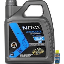 Nova 10W-60 Sn Tam Sentetik Motor Yağı 4 L + Cam Sabunu