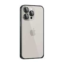 Joko Apple Uyumlu iPhone 15 Pro Metal Bumper Mat Kapak - Siyah 0.2M-Çok Renkli