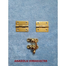 Anadoluhirdavat Dekoratif Tavla Ve Mini Kutu Menteşe Ve Klips Sarı Renk (309968388)
