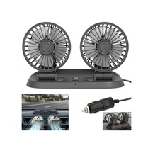 Fan10 Mini Araç Vantilatörü, 12 Volt Dc, Çakmaklık Bağlantılı, Plastik, Araç Numaratörlü 2 Li Set