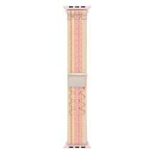 Mobilteam Watch 42mm Uyumlu Krd-91 Hasır Kordon Strap Kayış Clo- Pembe