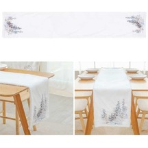 Ganzhoushop Tarzı Otel Örtüsü Örtüsü Ofis Noel Mat Masa Masa Masa İskandinav İçin Ev Dikdörtgen Desenli Cm Ağacı 2022sa31 182x33 Ul