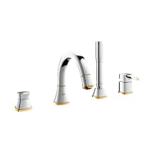 Grohe Küvet Bataryası 4 Delikli Grandera Krom/Altın - 19936Ig0
