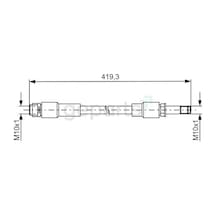 Fren Hortumu Arka Mercedes W176 W246 C117 X117 X156