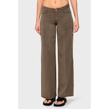 Guess Sexy Wide Leg Fit Geniş Paça Palazzo Pantolon W4ga96wdp85 Bayan Pantolon W4ga96 Wdp85 G1ec Vizon