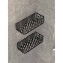 Cj 3lü Banyo Düzenleyici Organizer Şampuanlık Havlupan Askısı Havluluk Banyo Duş Mutfak Rafı Çok Renkli