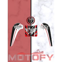 Honda Africa Twin 2016-2024 Uyumlu Tank Pad Set Kırmızı Siyah