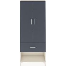 Arges Dolap 3 Raflı Tek Çekmeceli 2 Kapaklı 88x30x221 Aytaşı-... Aytaşı