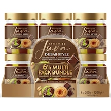 Sütlü Çikolatalı Antep Fıstığı Kreması Juva Dubai Style, 200g X 6 Adet
