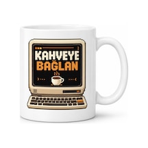 Storeşahin Kahveye Bağlan Tasarımlı Porselen Kupa - Model 665 Shn0720