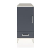 Kronos Komodin 3 Raflı Tek Çekmeceli Tek Kapaklı 44x59x96 Aytaşı-antrasit Aytası