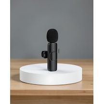 Kablosuz Yaka Mikrofonu, 2'li, Apple iPhone Uyumlu, Profesyonel Video Ses