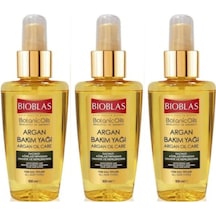 Bioblas Besleyici Ve Onarıcı Argan Saç Bakım Yağı 3 X 100 Ml