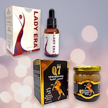 Q7 Gold Ballı Bitkisel Karışımlı Macun 50 Gram + Lady E.r.a 30 Ml Bayan D.e.stek.leyici Damla