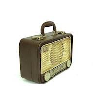 Dekoratif Metal Radyo Bavul C0253 1 Ad