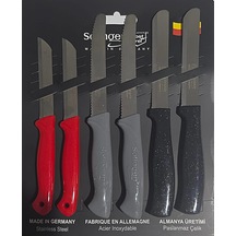 Solingen Paslanmaz Çelik Micro Tırtıklı Meyve Bıçağı 6'lı Set
