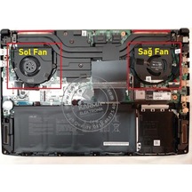 Asus Rog Strix Gl703v Gl703vd Gl703vm Notebok Vga-gpu-cpu Fanı / 1 Adet