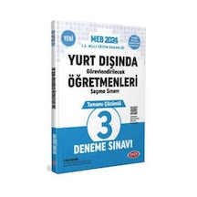 Data Yayınları 2024 MEB Yurt Dışında Görevlendirilecek Öğretmenleri Seçme Sınavı Tamamı Çözümlü 3 Deneme Sınavı