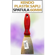 Plastik Saplı Spatula No 60 Ekonomik, Paslanmaz Spatula Ağız Genişliği 60 Mm