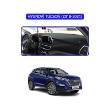 Hyundai Tucson 2018-2021torpido Koruma Halısı Mavi Kenar