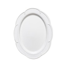 The Mia Grande Servis Tabağı Beyaz 41x31 Cm Grd0012
