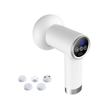 Qingmipy Sl630 Beyaz Lcd Model El Tutulu Vücut Masaj Cihazı - 5 Farklı Masaj Başkanı, 6 Seviye Yoğunluk, Vücut Şekillendirme, Kan Akışını Teşvik Eden Ev Kullanımlı Masaj Aleti Beyaz